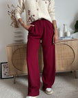 Pantalone Palazzo Rosso Bordeaux