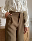 Pantalone Palazzo Verde Khaki