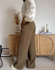 Pantalone Palazzo Verde Khaki