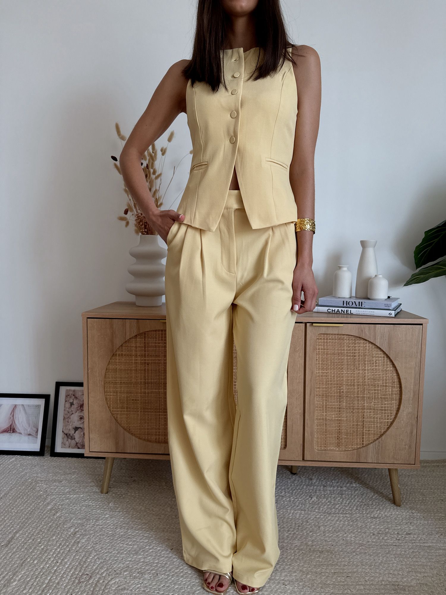 Pantalone Solea Giallo Pastello