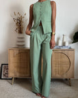 Pantalone Solea Verde Salvia * PRE ORDINE ATTIVO*