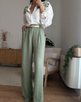 Pantalone Zoe Verde Salvia