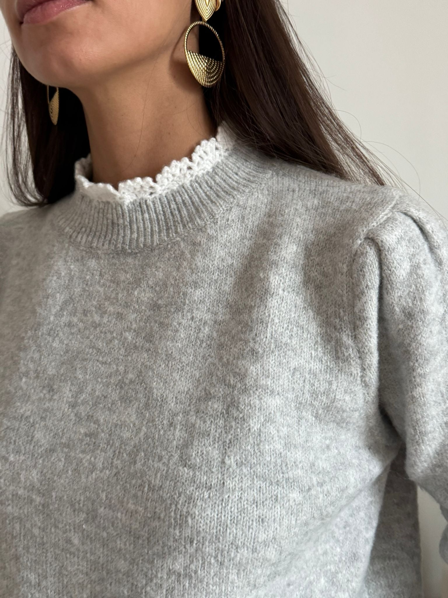 Pull Nolianne Grigio Chiaro