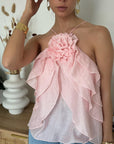 Top Iris Rosa