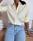 Camicia Karin Giallo Pastello