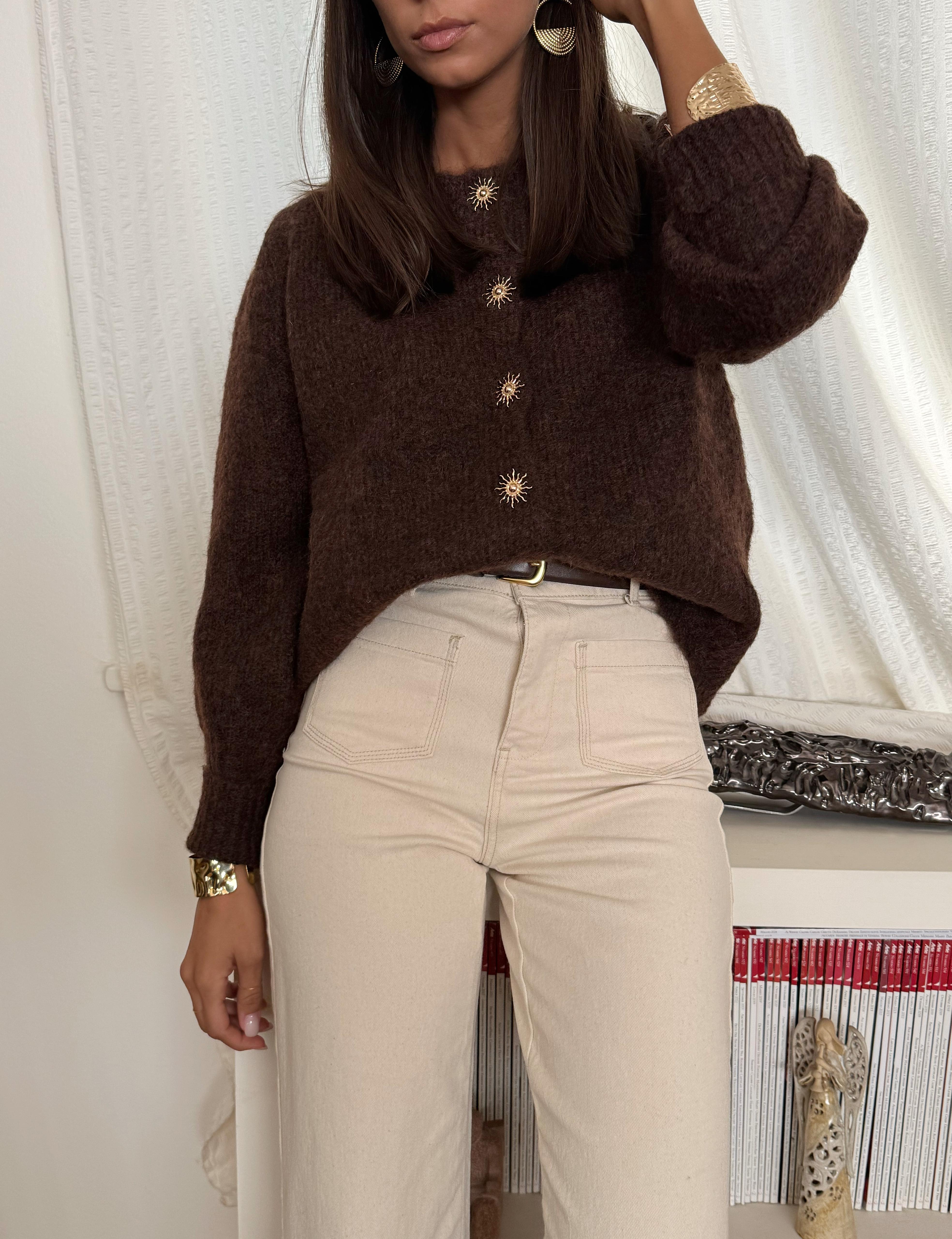 Cardigan Sole Cacao