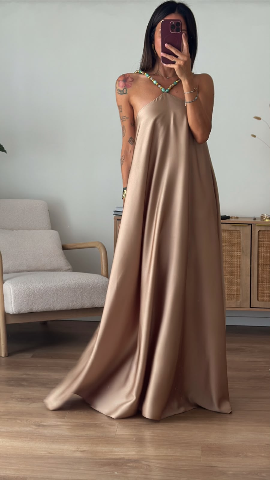 ABITO PERLA CHAMPAGNE