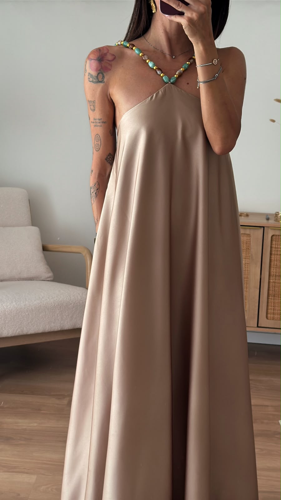 ABITO PERLA CHAMPAGNE