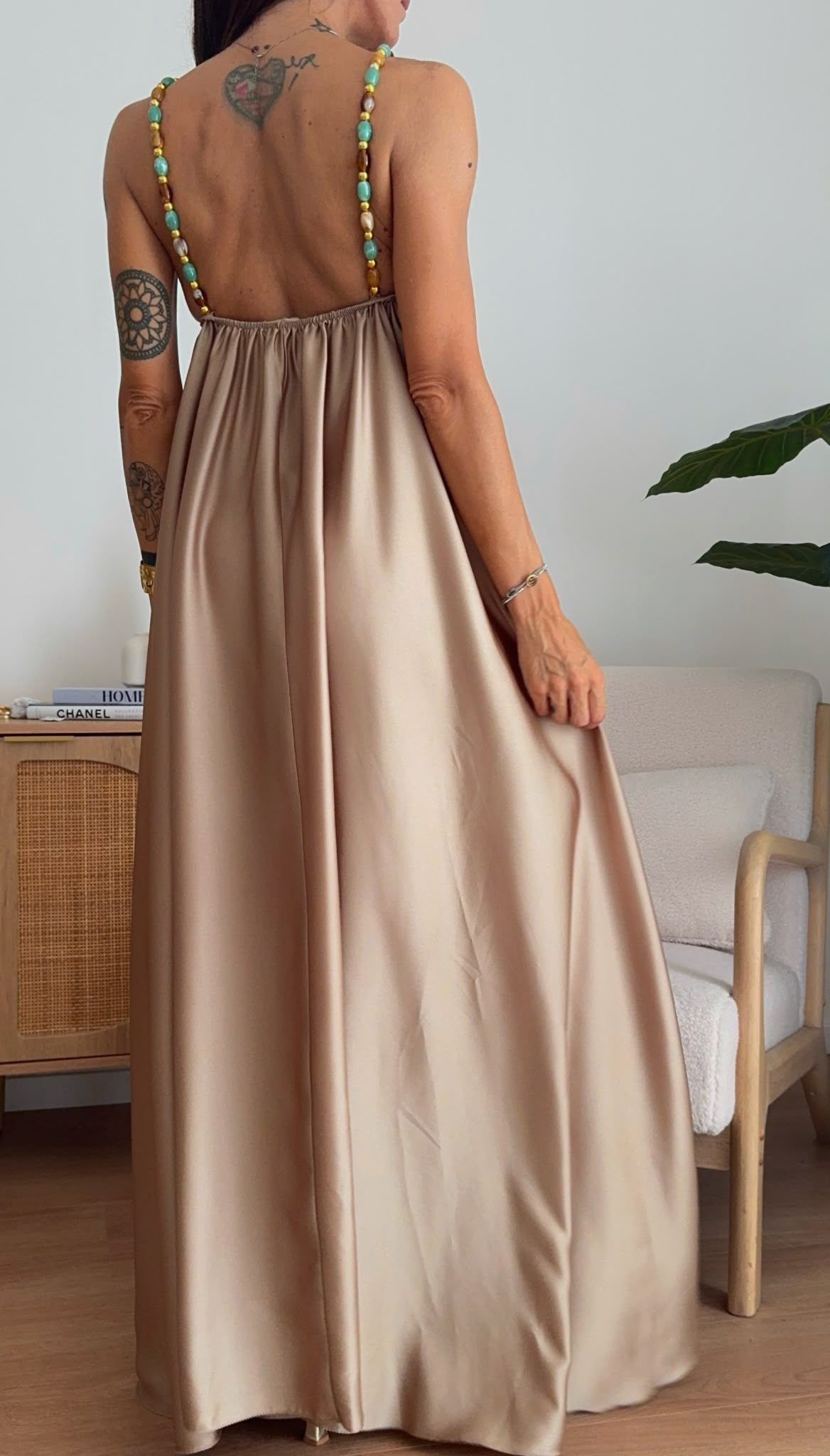 ABITO PERLA CHAMPAGNE