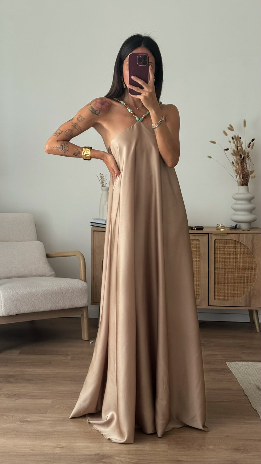 ABITO PERLA CHAMPAGNE