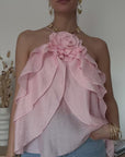Top Iris Rosa