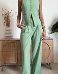 Pantalone Solea Verde Salvia * PRE ORDINE ATTIVO*